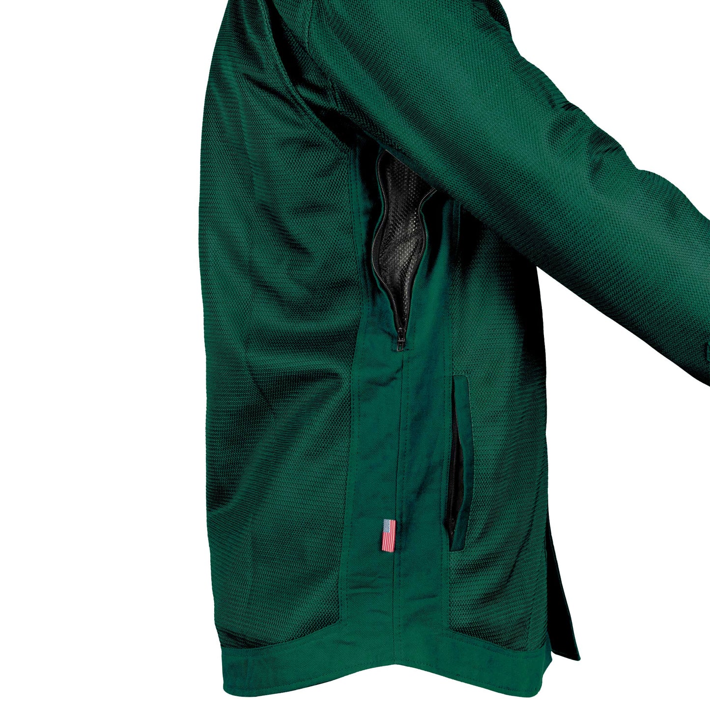 Protective Summer Mesh Shirt - Dark Green Solid