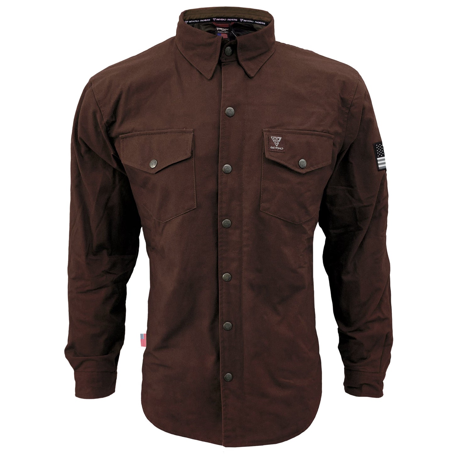 Protective Canvas Jacket for Men - Dark Brown