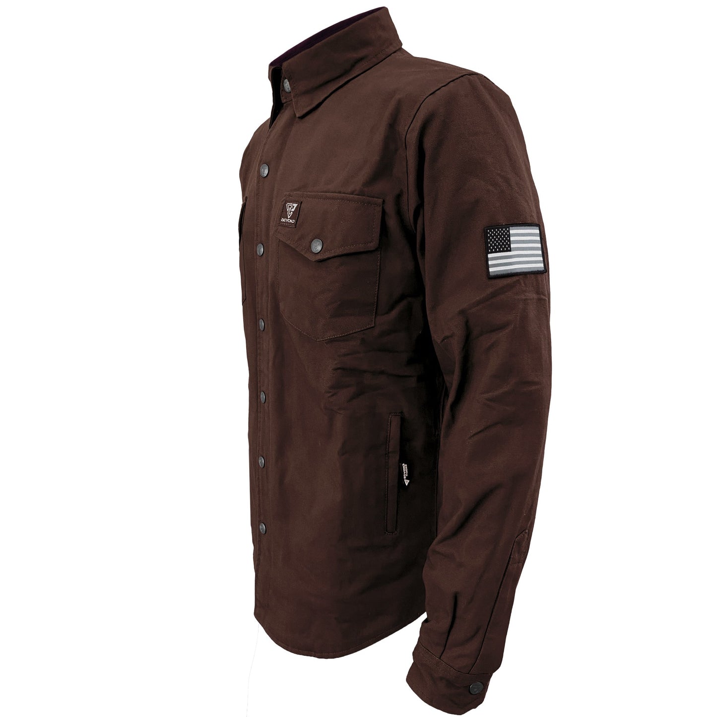 Protective Canvas Jacket for Men - Dark Brown