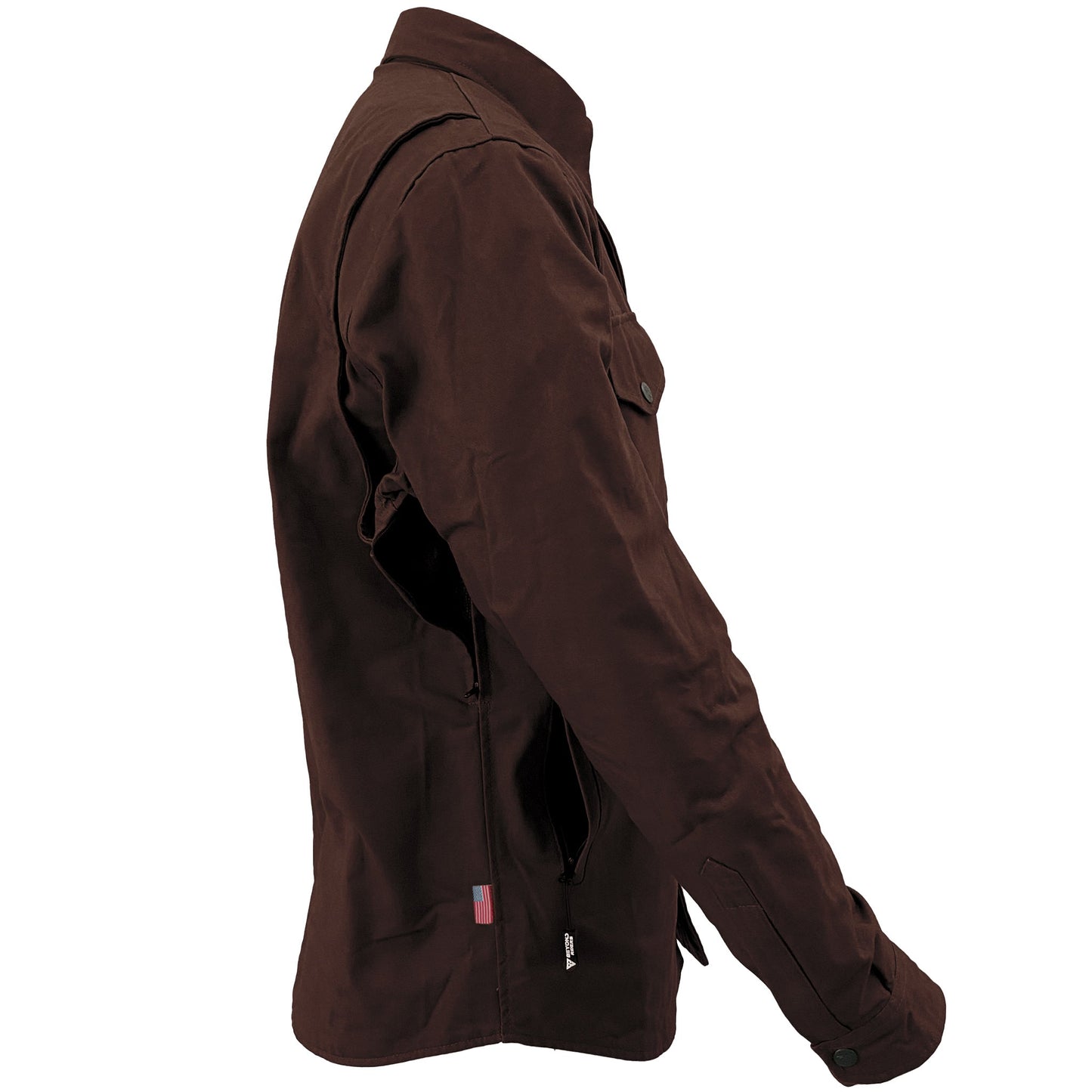 Protective Canvas Jacket for Men - Dark Brown
