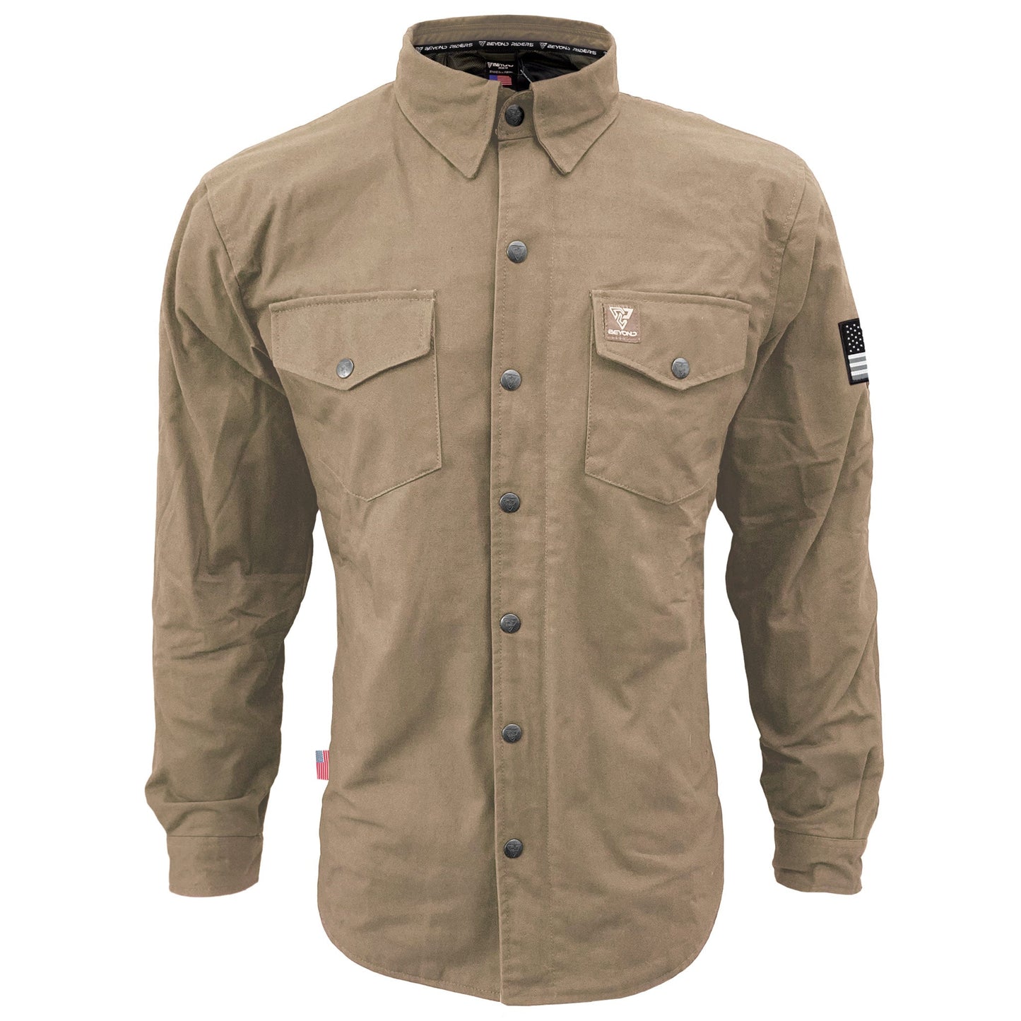 Protective Canvas Jacket for Men - Camel