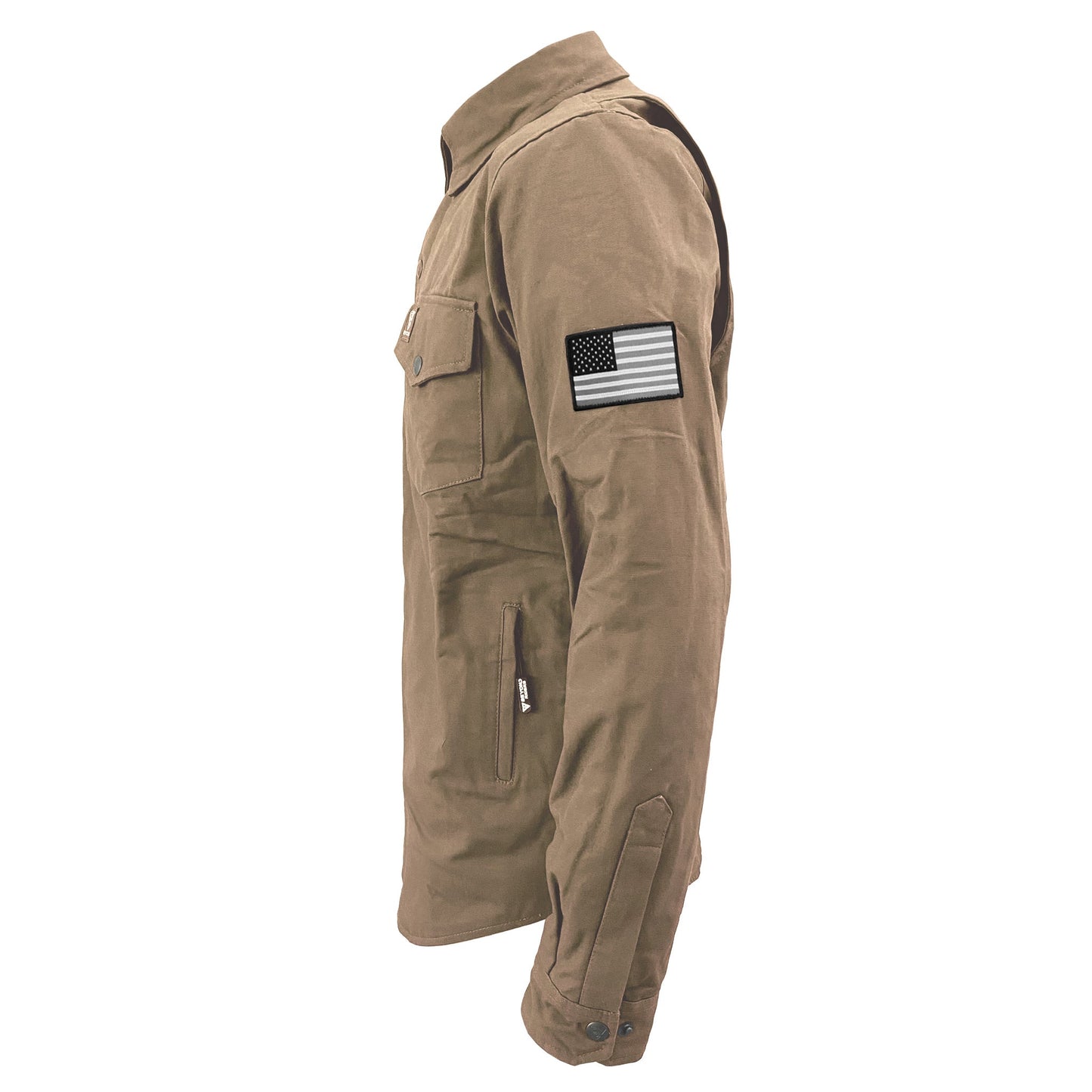 Protective Canvas Jacket for Men - Camel