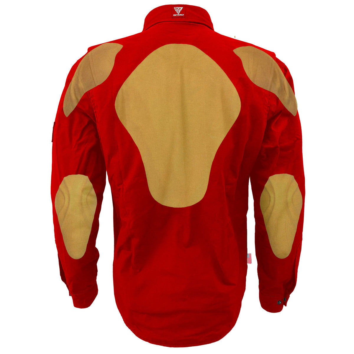 Protective Canvas Jacket for Men - Red