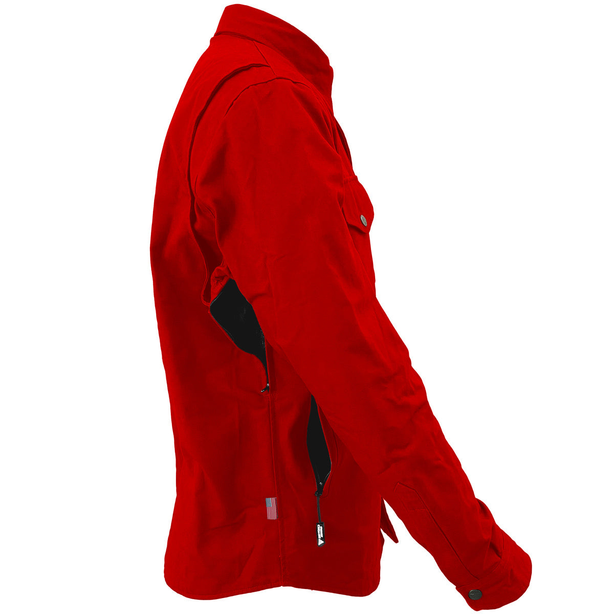 Protective Canvas Jacket for Men - Red