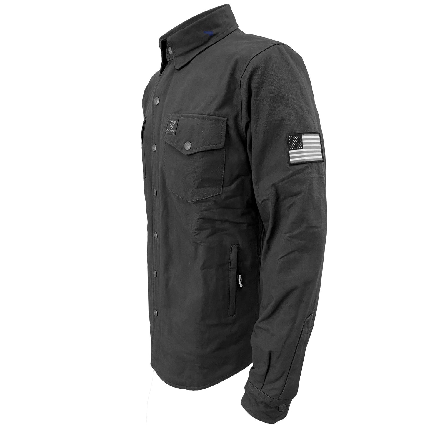Protective Canvas Jacket for Men - Dark Grey