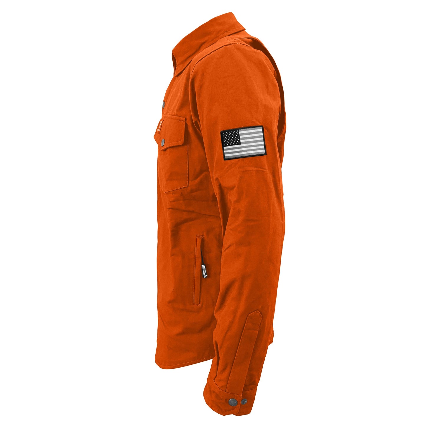 Protective Canvas Jacket for Men - Orange