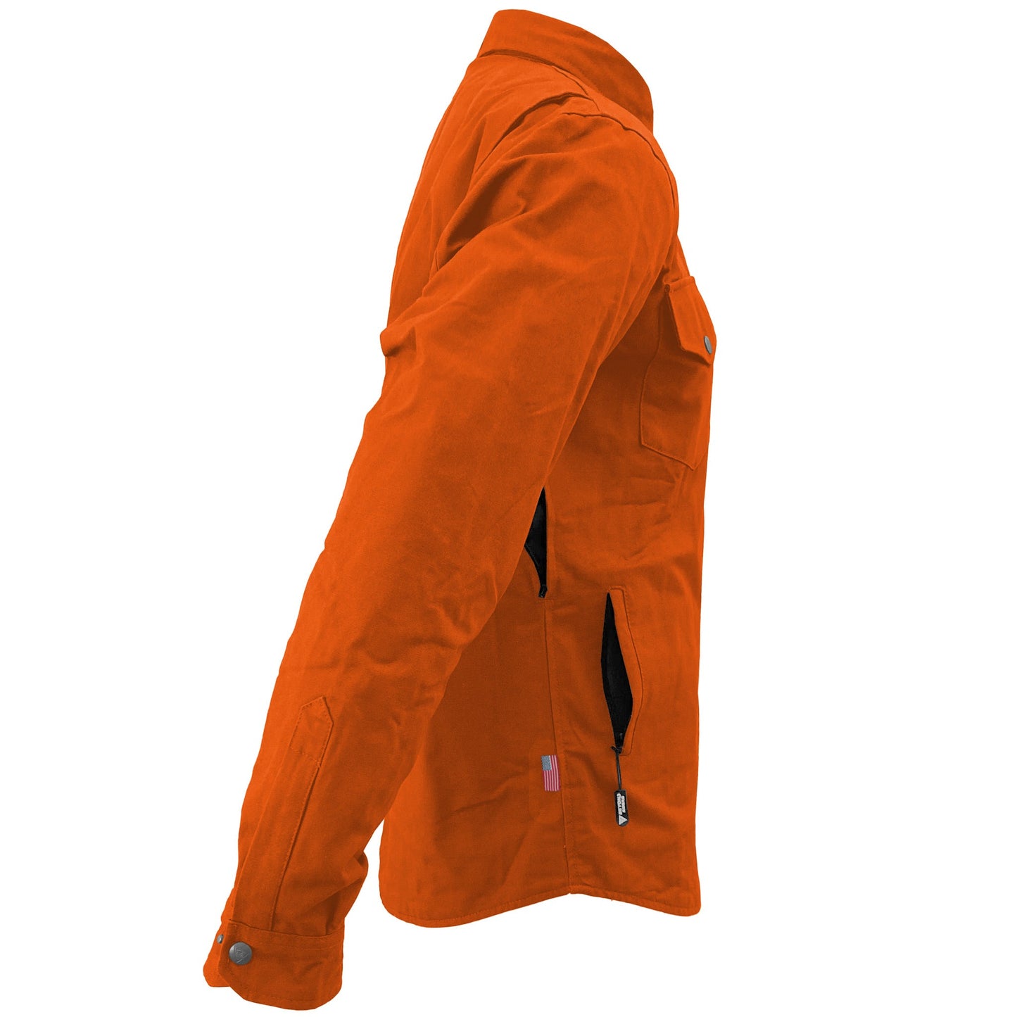 Protective Canvas Jacket for Men - Orange