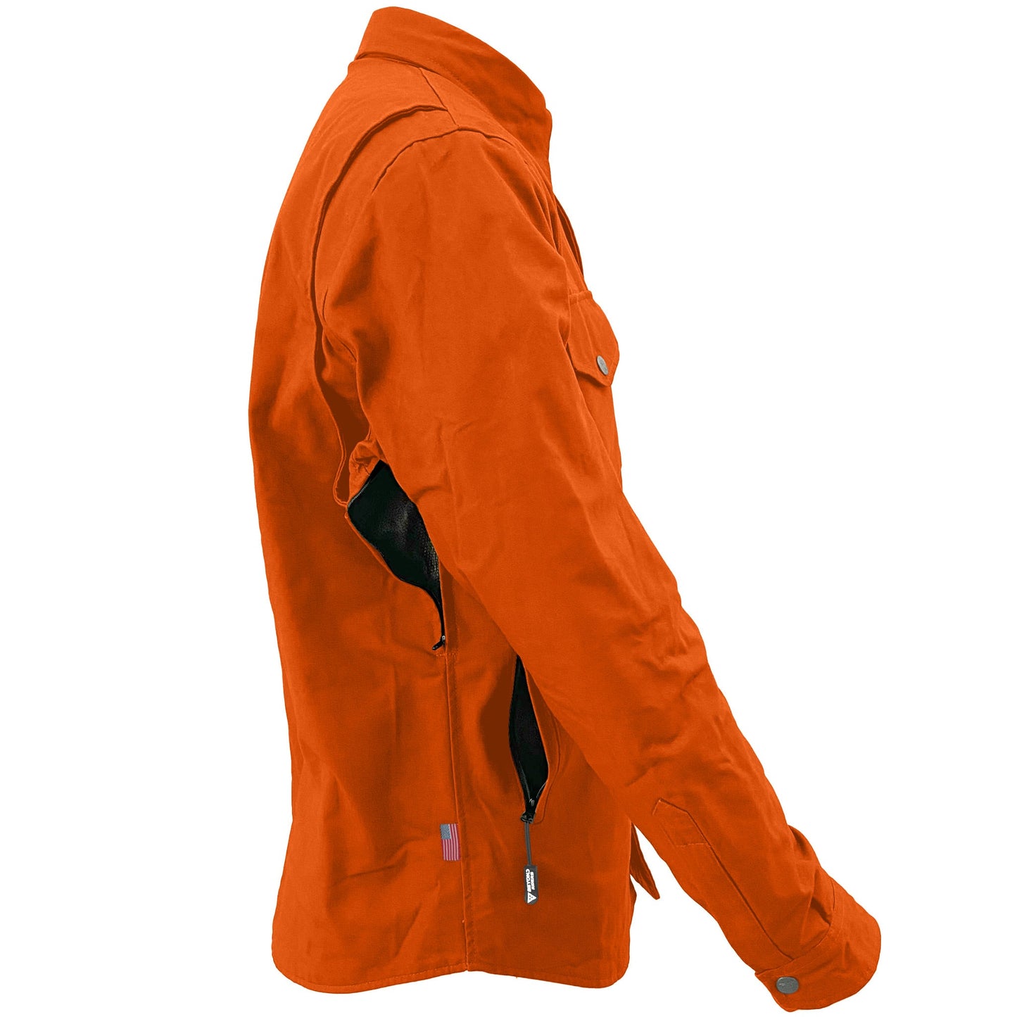 Protective Canvas Jacket for Men - Orange