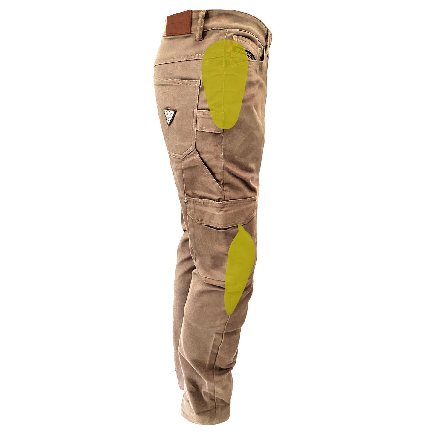 Cargo Pants Relaxed Fit - Khaki Solid