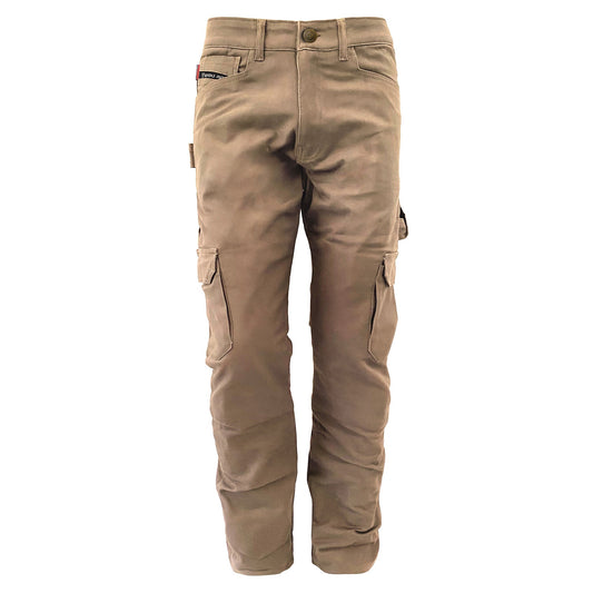 Cargo Pants Loose Fit (Extra Wide) - Khaki Solid