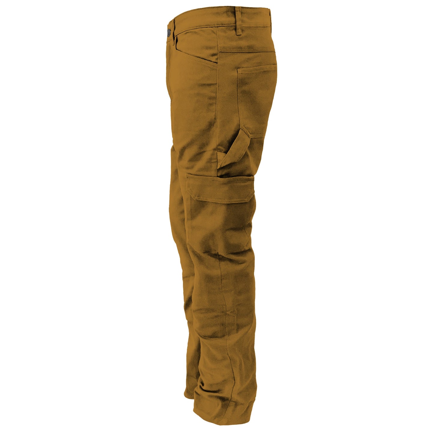 Cargo Pants Loose Fit (Extra Wide) - Light Brown Solid