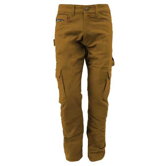 Cargo Pants Relaxed Fit - Light Brown Solid