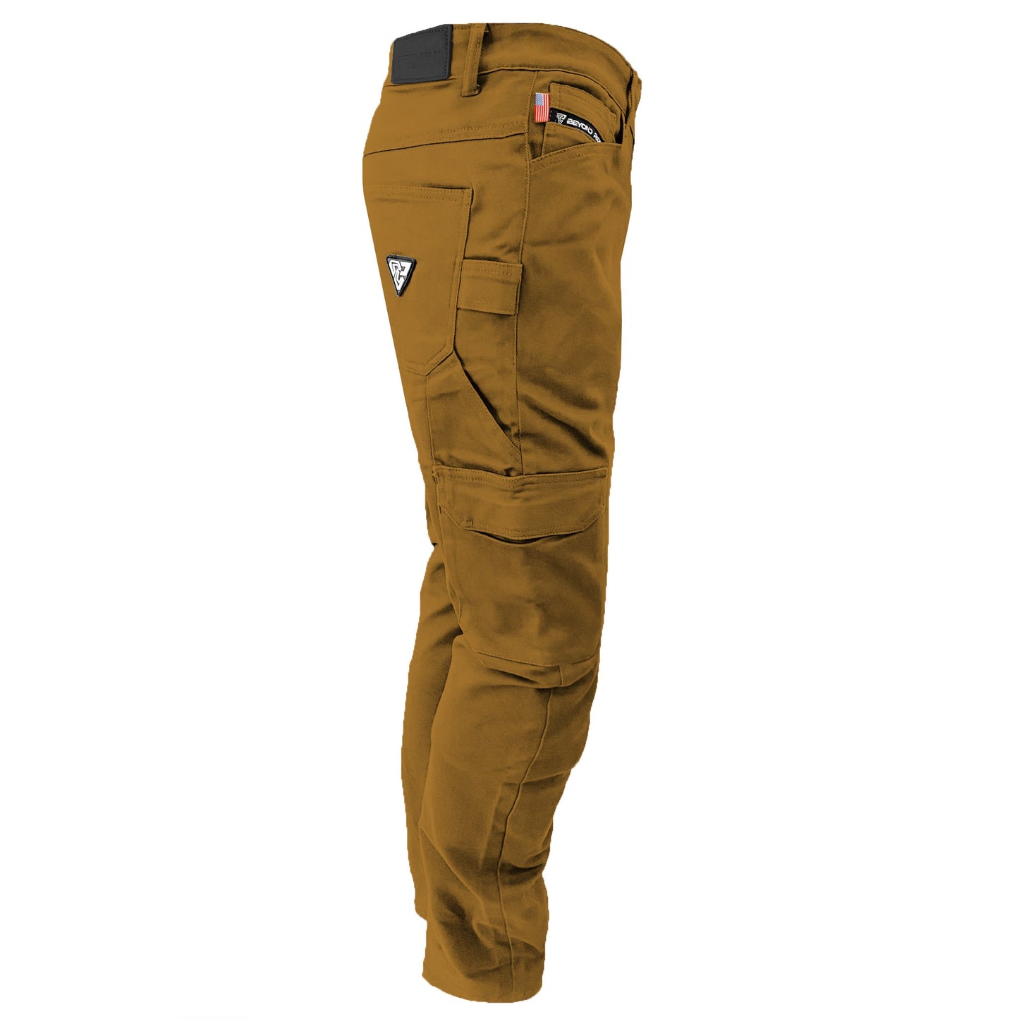Cargo Pants Relaxed Fit - Light Brown Solid