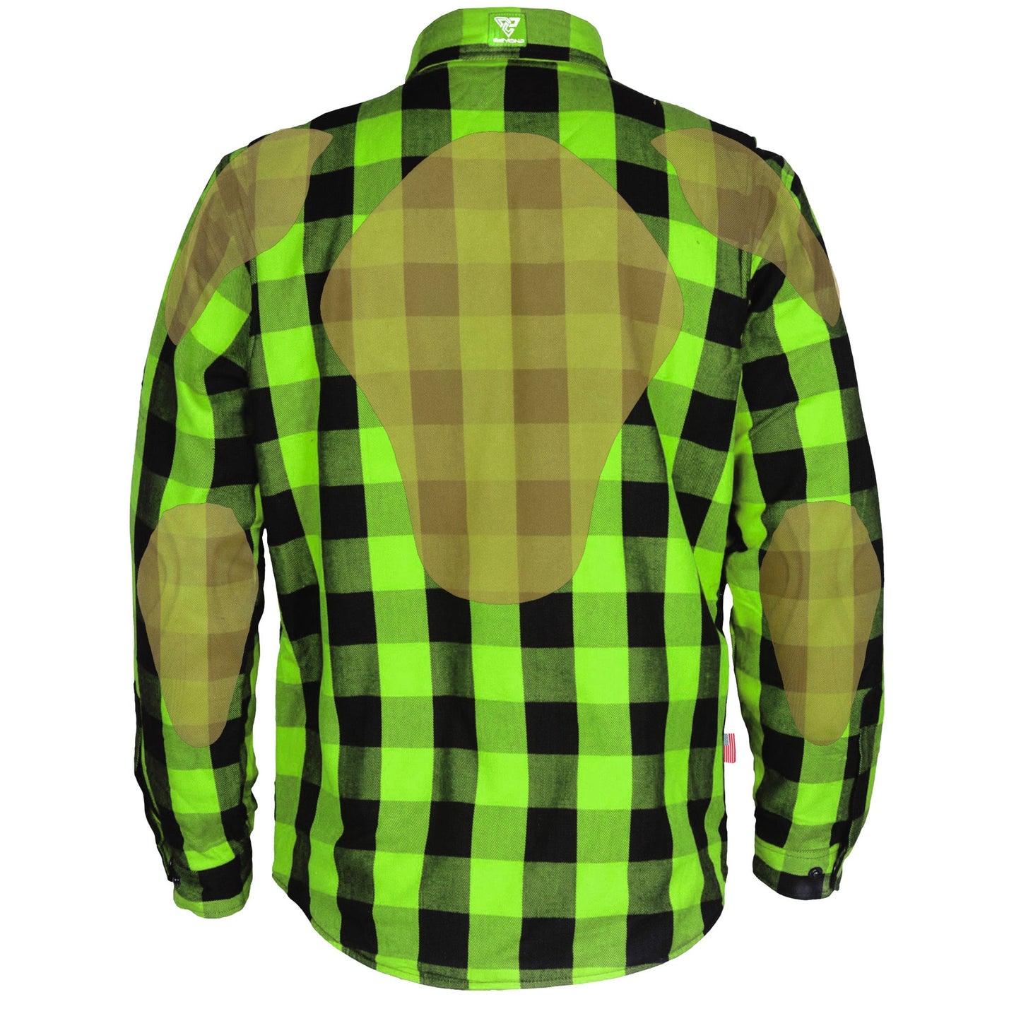 Protective Flannel Shirt - Green Checkered