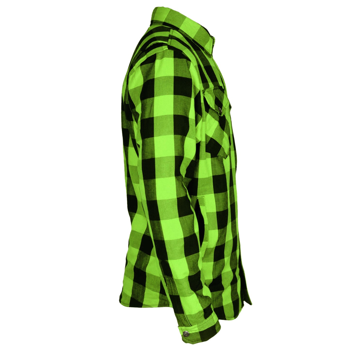 Protective Flannel Shirt - Green Checkered