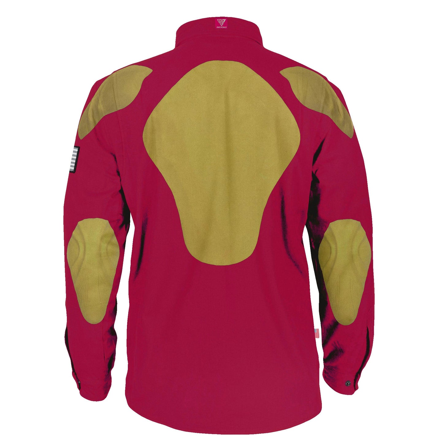 Protective Flannel Shirt - Red Maroon Solid