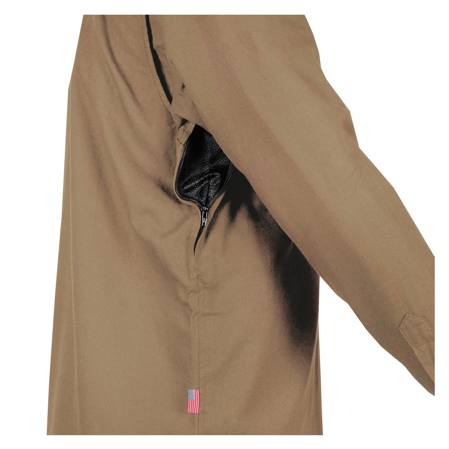 Protective Flannel Shirt - Camel Solid