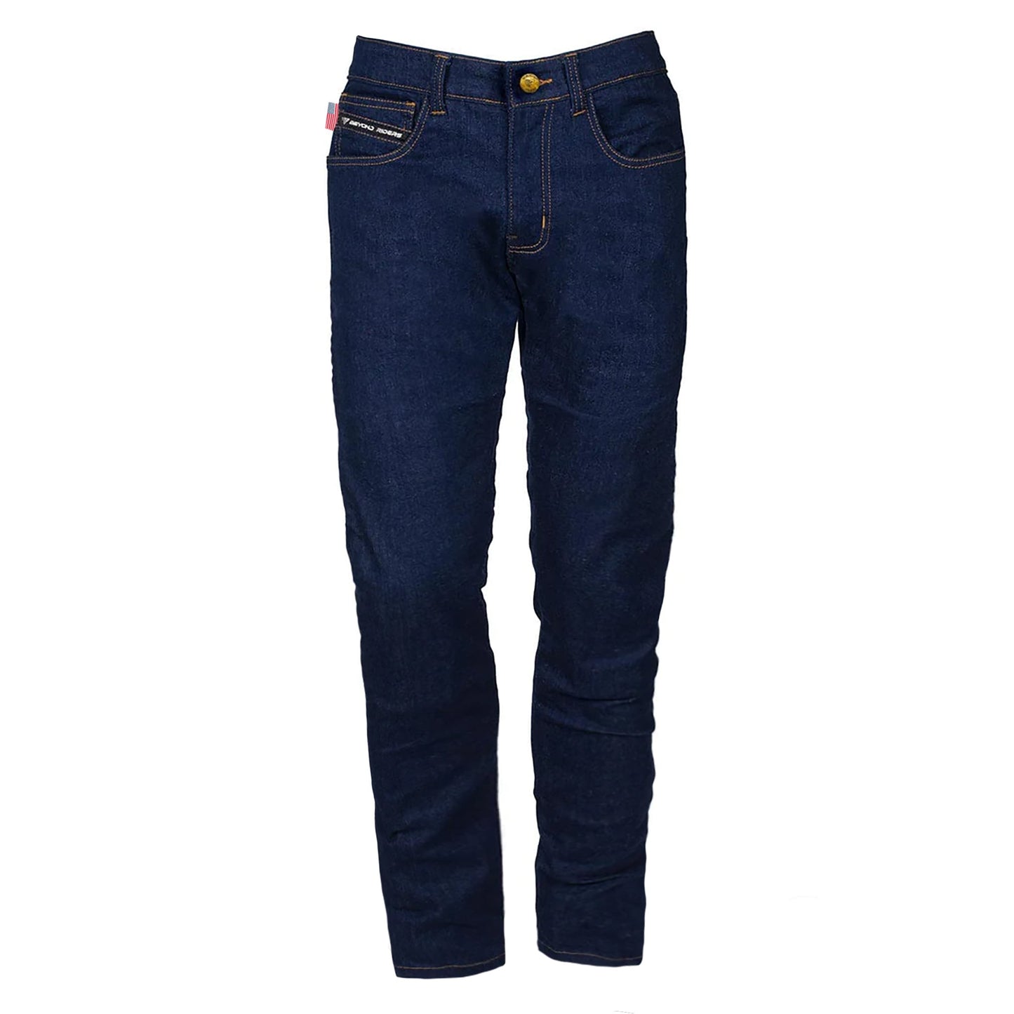 Relaxed Fit Protective Denim Pants (Jeans) - Blue