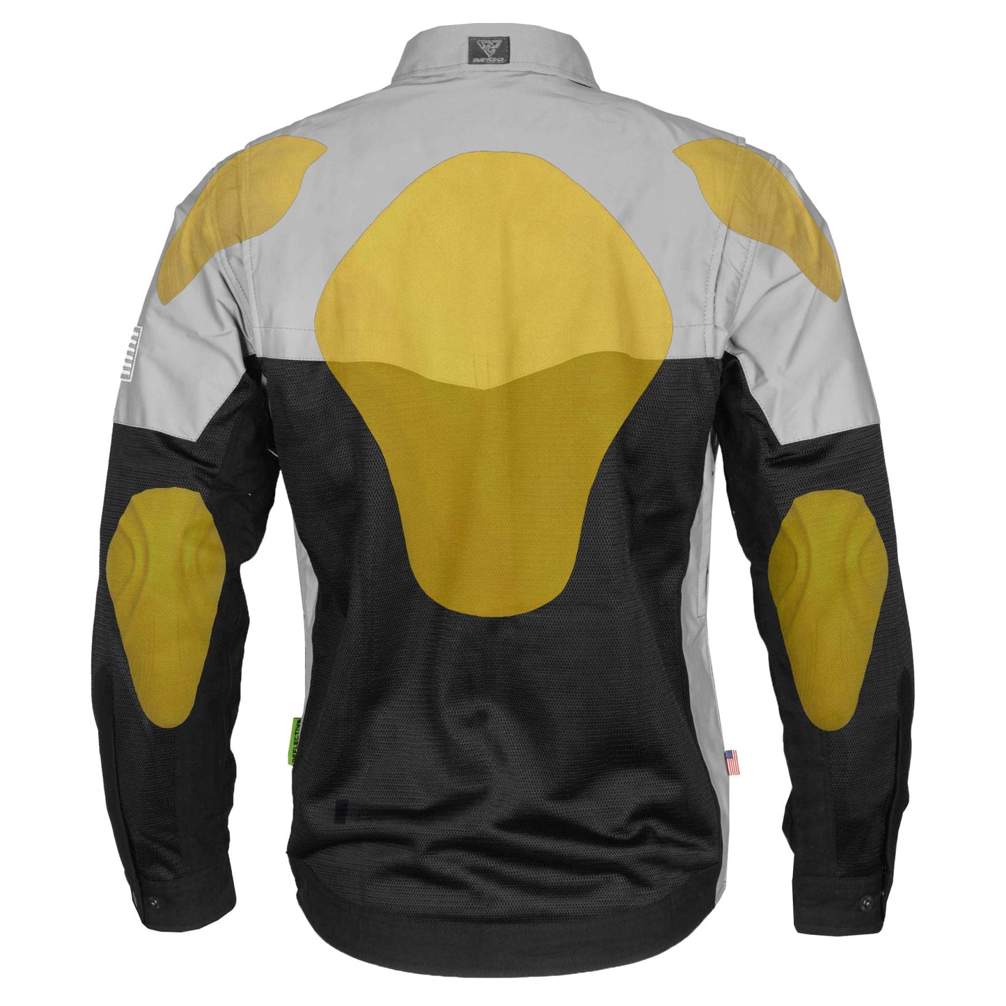 Summer Mesh Reflective Shirt "Alloy Eclipse" - Black and Silver