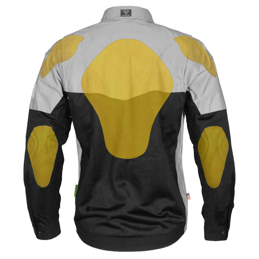 Summer Mesh Reflective Shirt "Alloy Eclipse" - Black and Silver