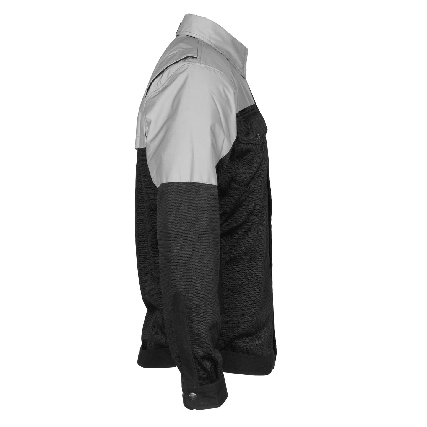 Summer Mesh Reflective Shirt "Alloy Eclipse" - Black and Silver