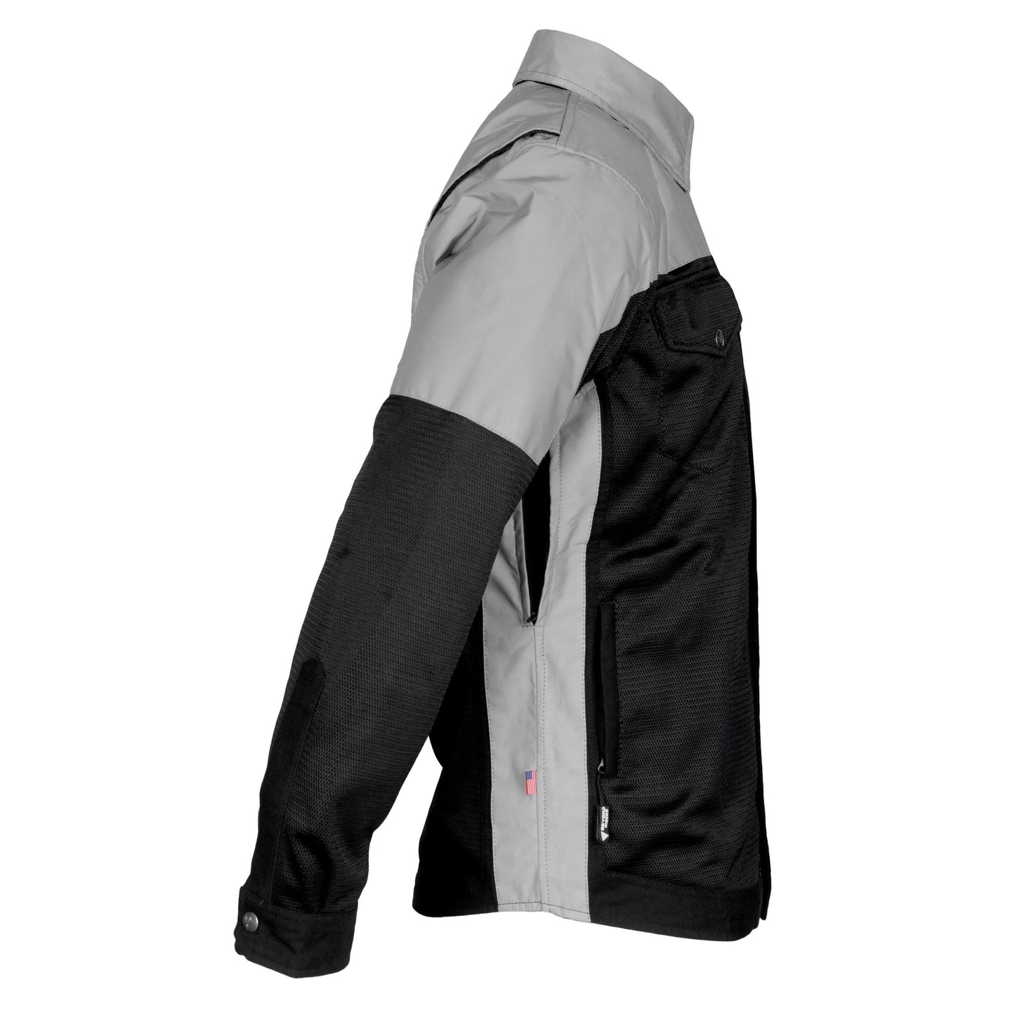 Summer Mesh Reflective Shirt "Alloy Eclipse" - Black and Silver