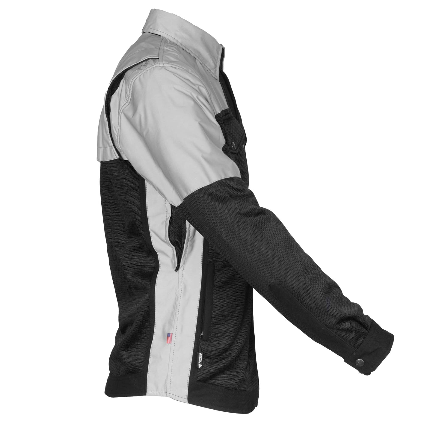 Summer Mesh Reflective Shirt "Alloy Eclipse" - Black and Silver