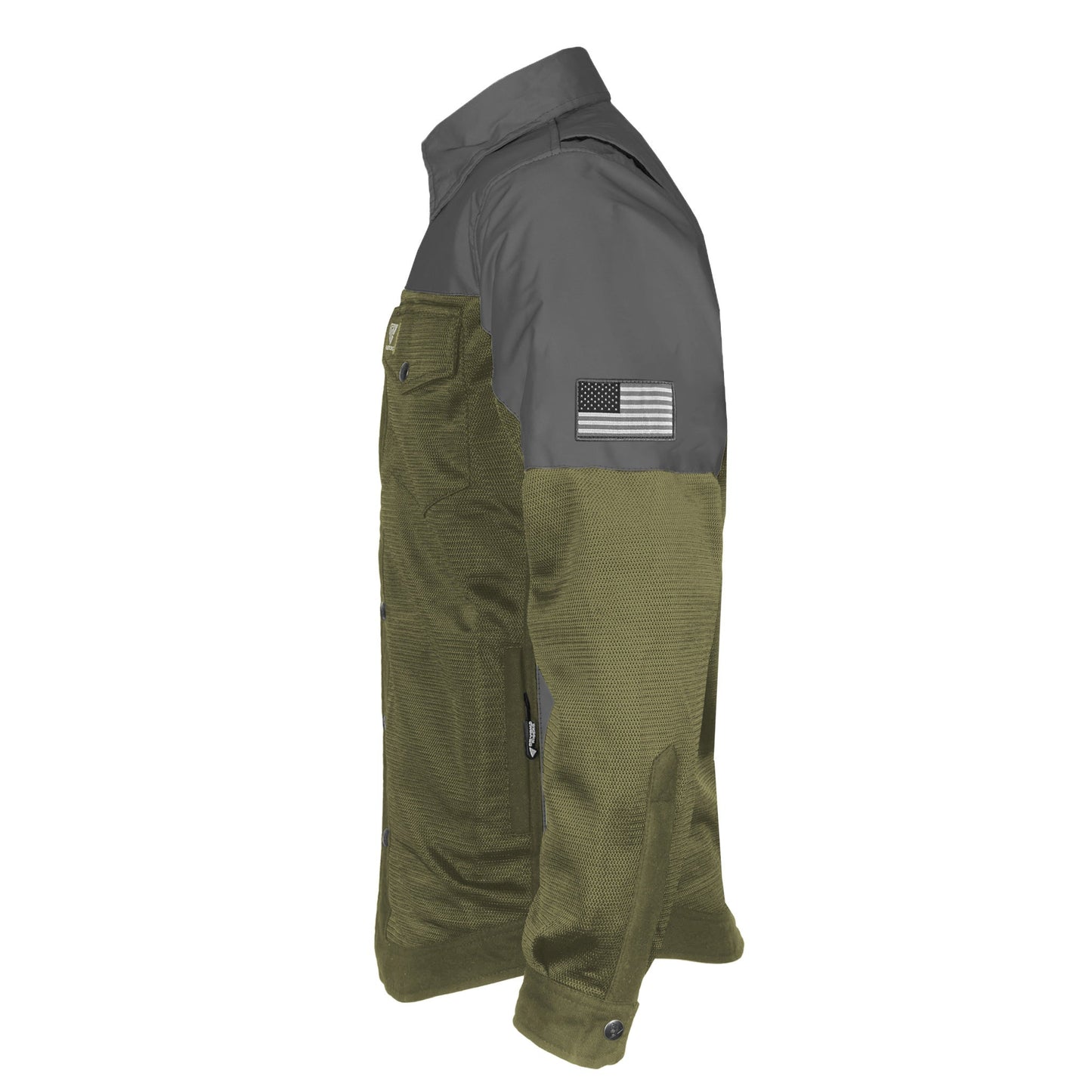 Summer Mesh Reflective Shirt Army Green Nebula