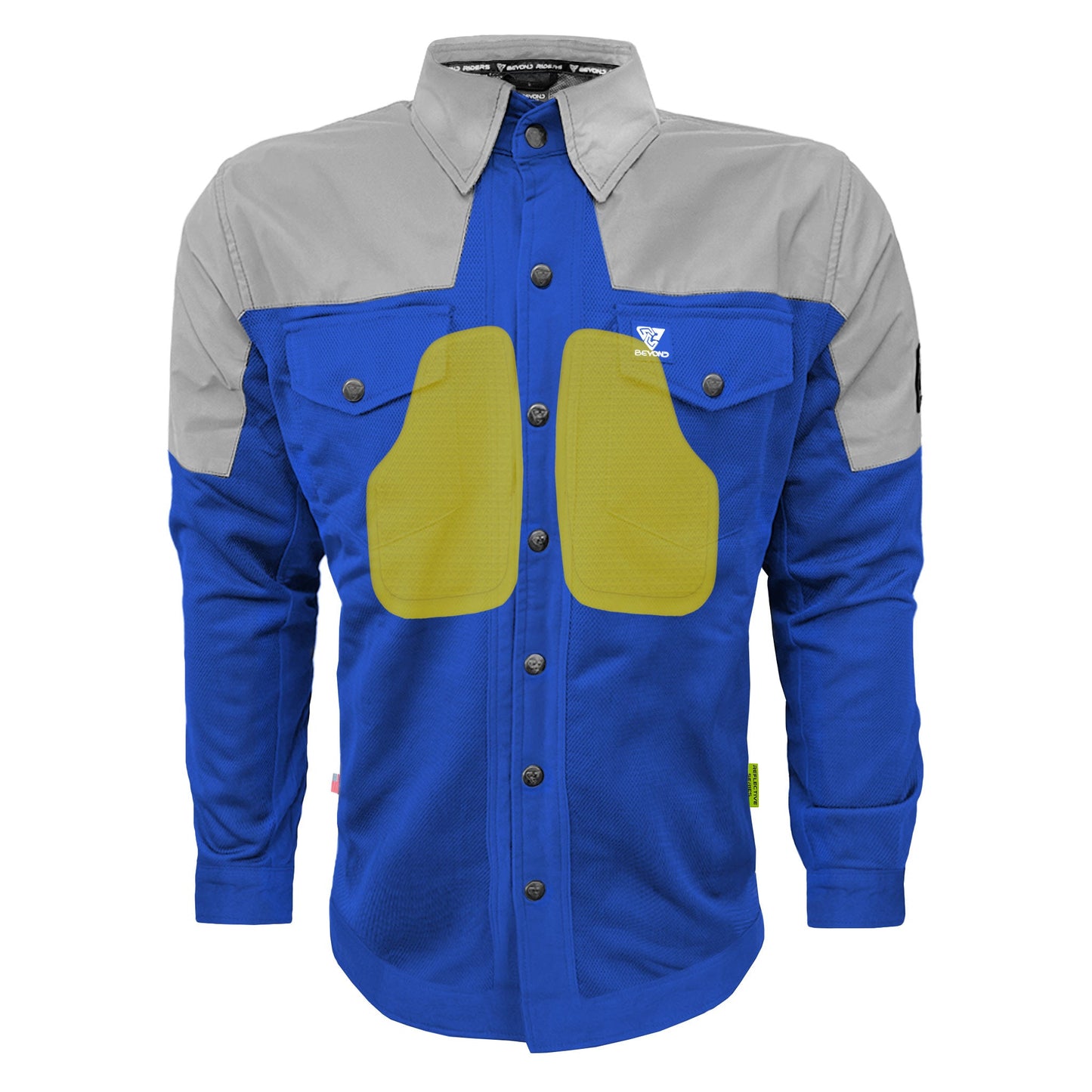 Summer Mesh Reflective Shirt Blue Eclipse