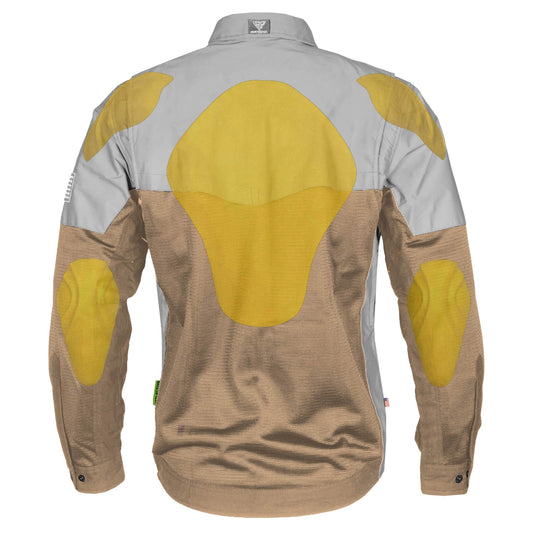 Summer Mesh Reflective Shirt Camel Eclipse