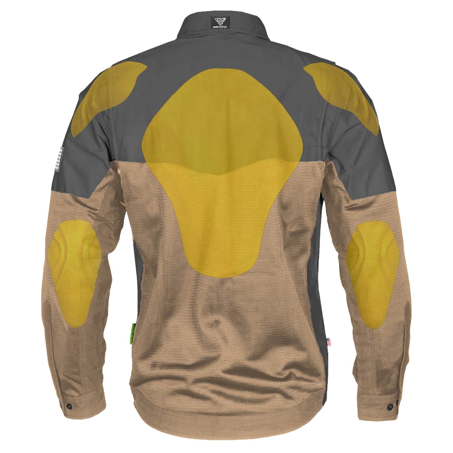Summer Mesh Reflective Shirt Camel Nebula