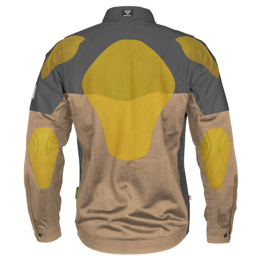 Summer Mesh Reflective Shirt Camel Nebula