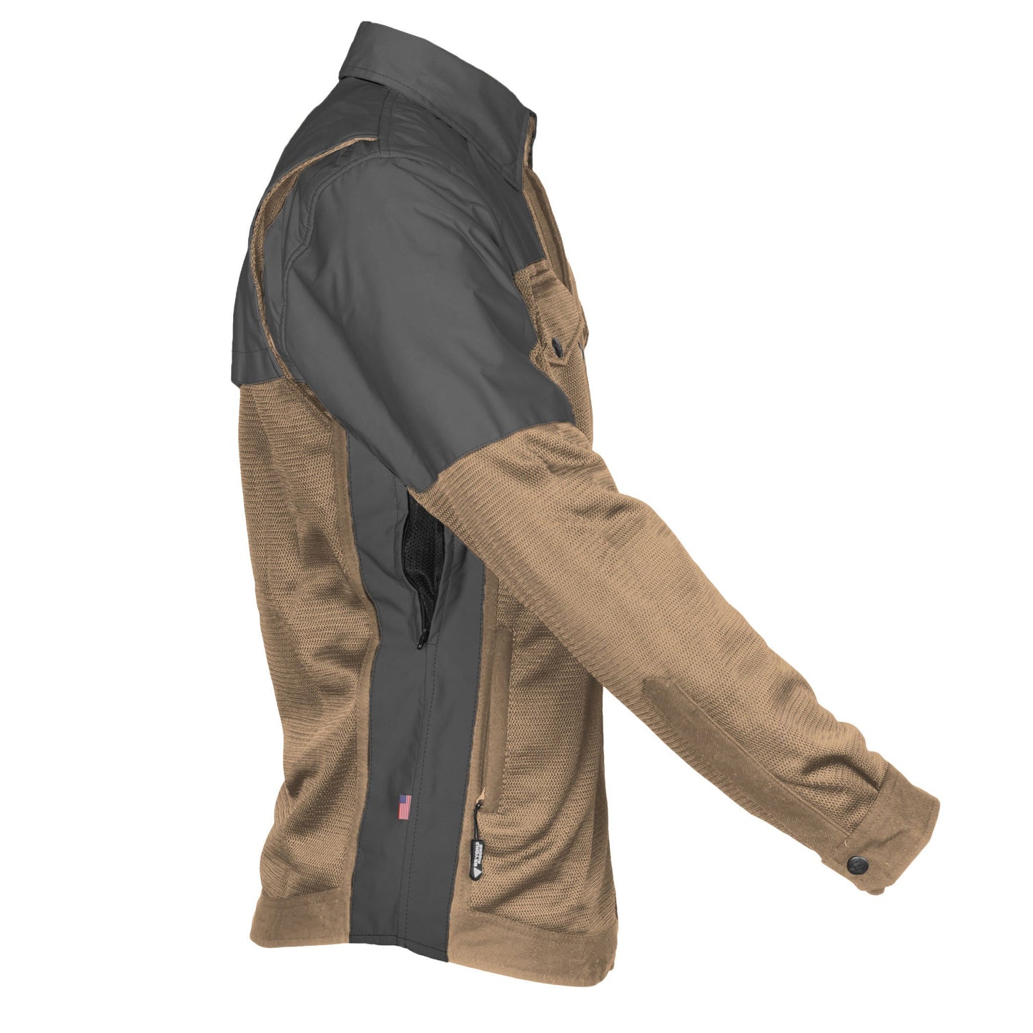 Summer Mesh Reflective Shirt Camel Nebula