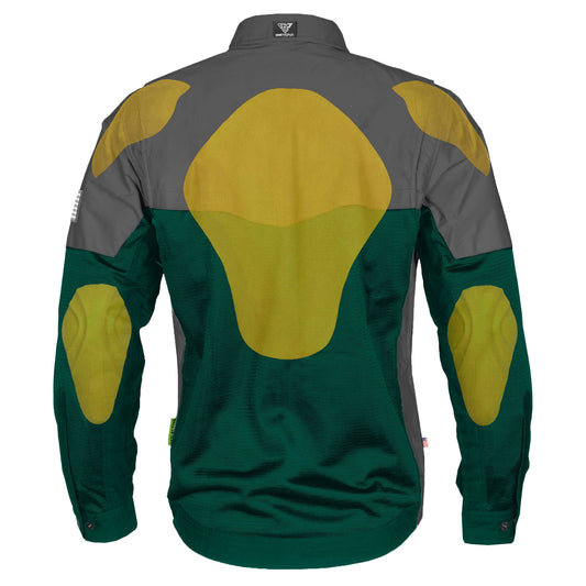 Summer Mesh Reflective Shirt Dark Green Nebula