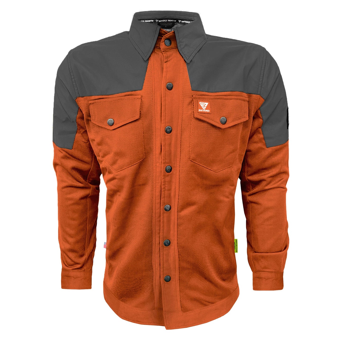 Summer Mesh Reflective Shirt Orange Nebula