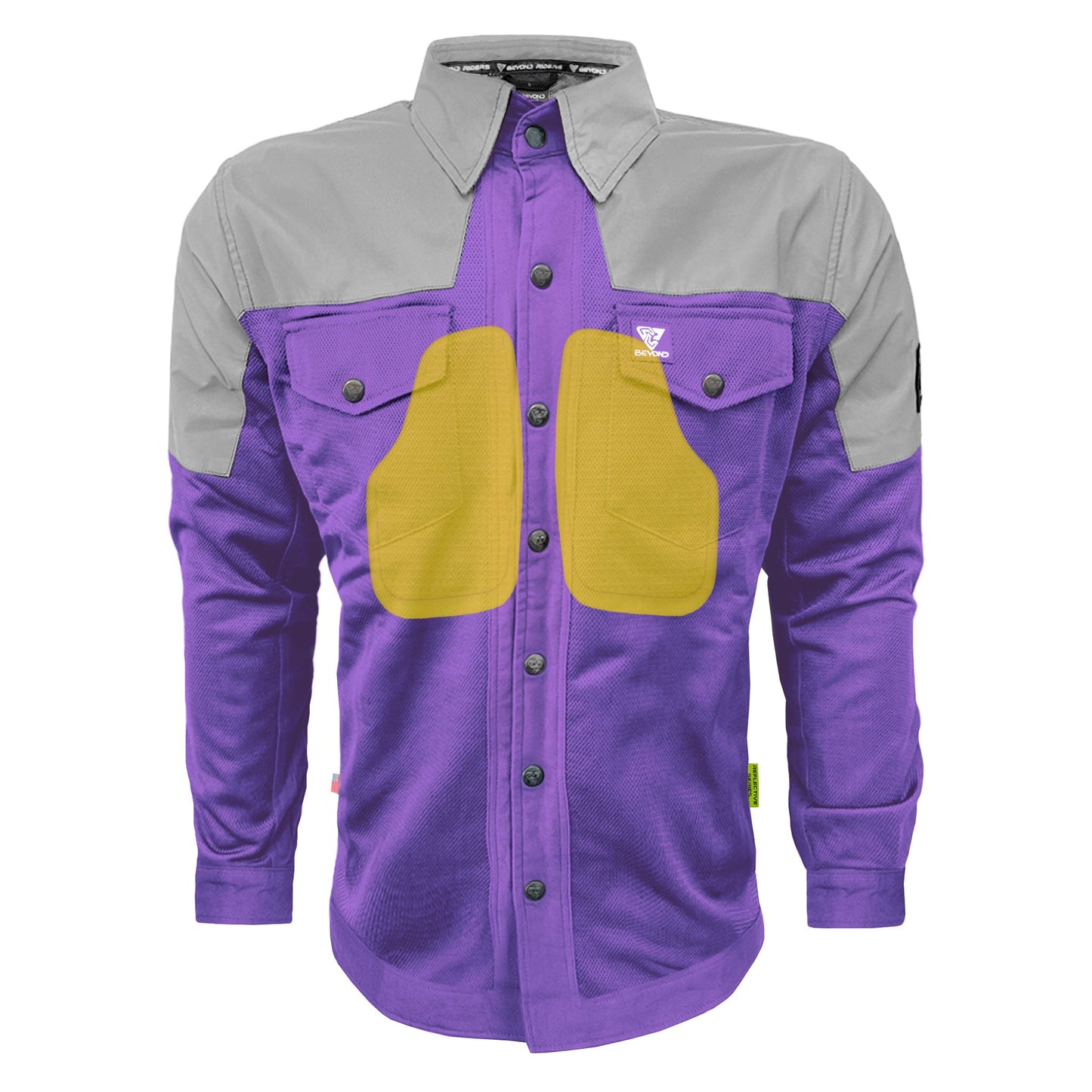 Summer Mesh Reflective Shirt Purple Eclipse