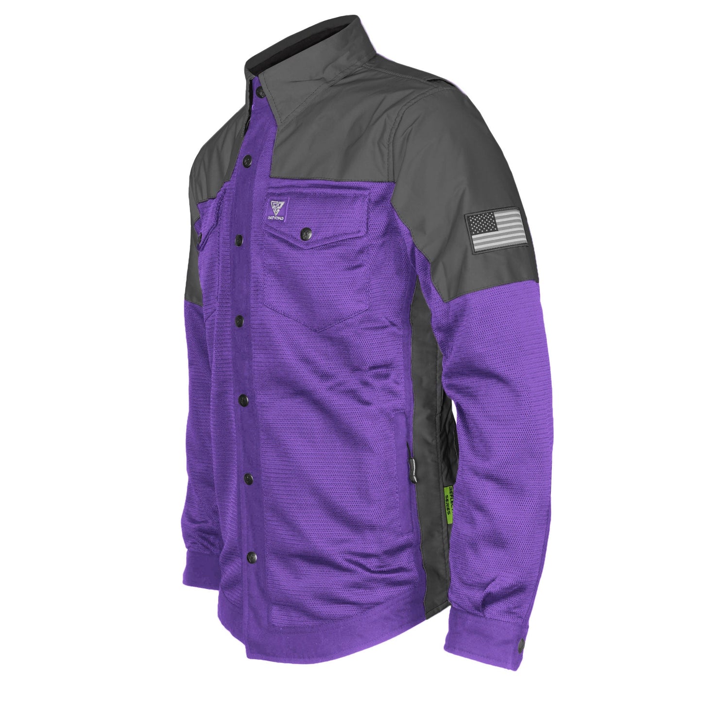 Summer Mesh Reflective Shirt Purple Nebula