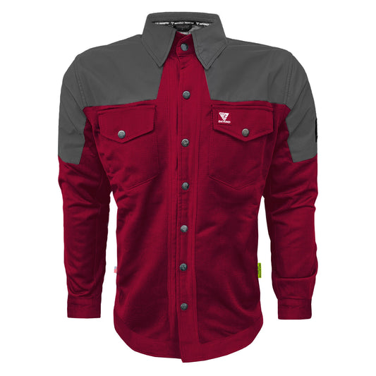 Summer Mesh Reflective Shirt Red Maroon Nebula