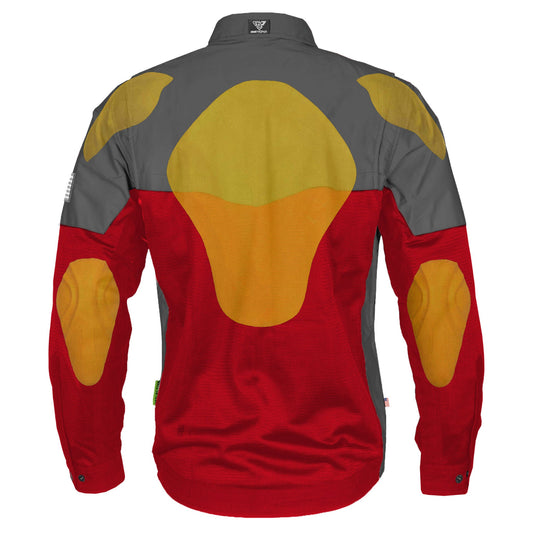 Summer Mesh Reflective Shirt Red Nebula