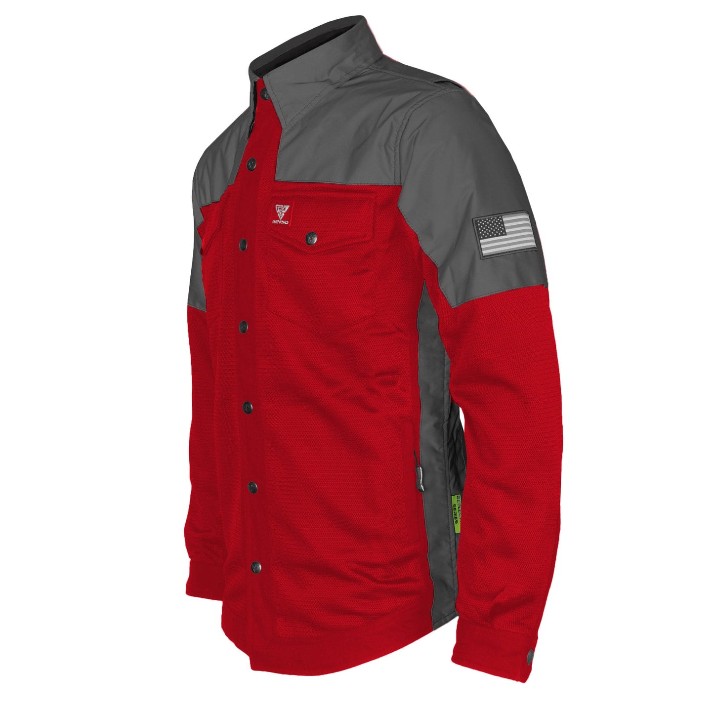 Summer Mesh Reflective Shirt Red Nebula