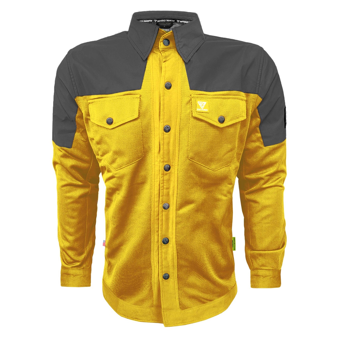 Summer Mesh Reflective Shirt Yellow Nebula