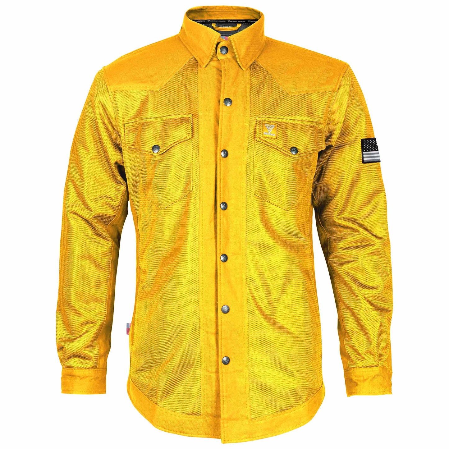 Protective Summer Mesh Shirt - Yellow Solid