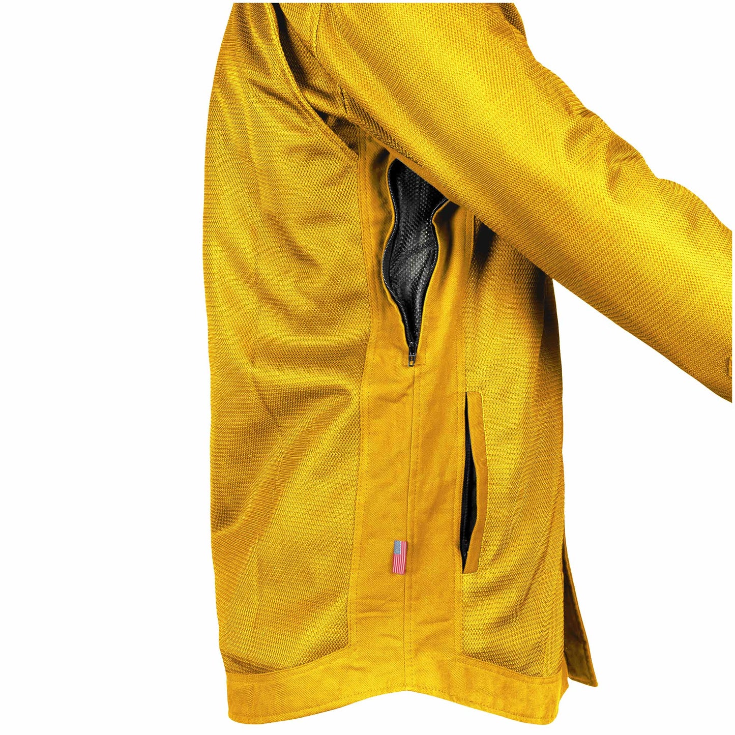 Protective Summer Mesh Shirt - Yellow Solid