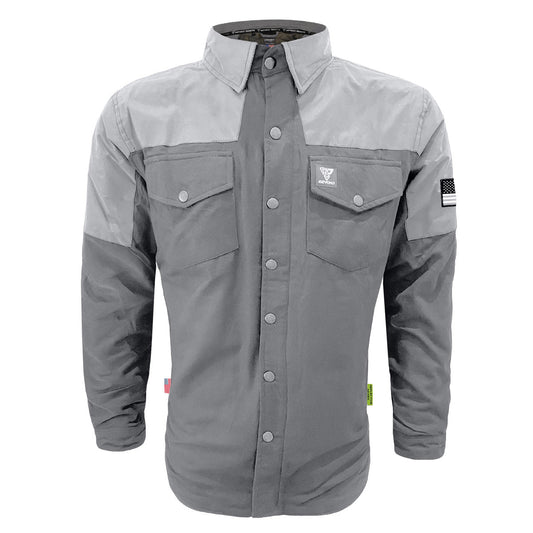 Flannel Reflective Shirt "Twilight Titanium" - Gray