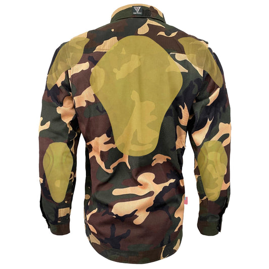 Summer Mesh Protective Camouflage Shirt "Knight Hawk" - Dark Color