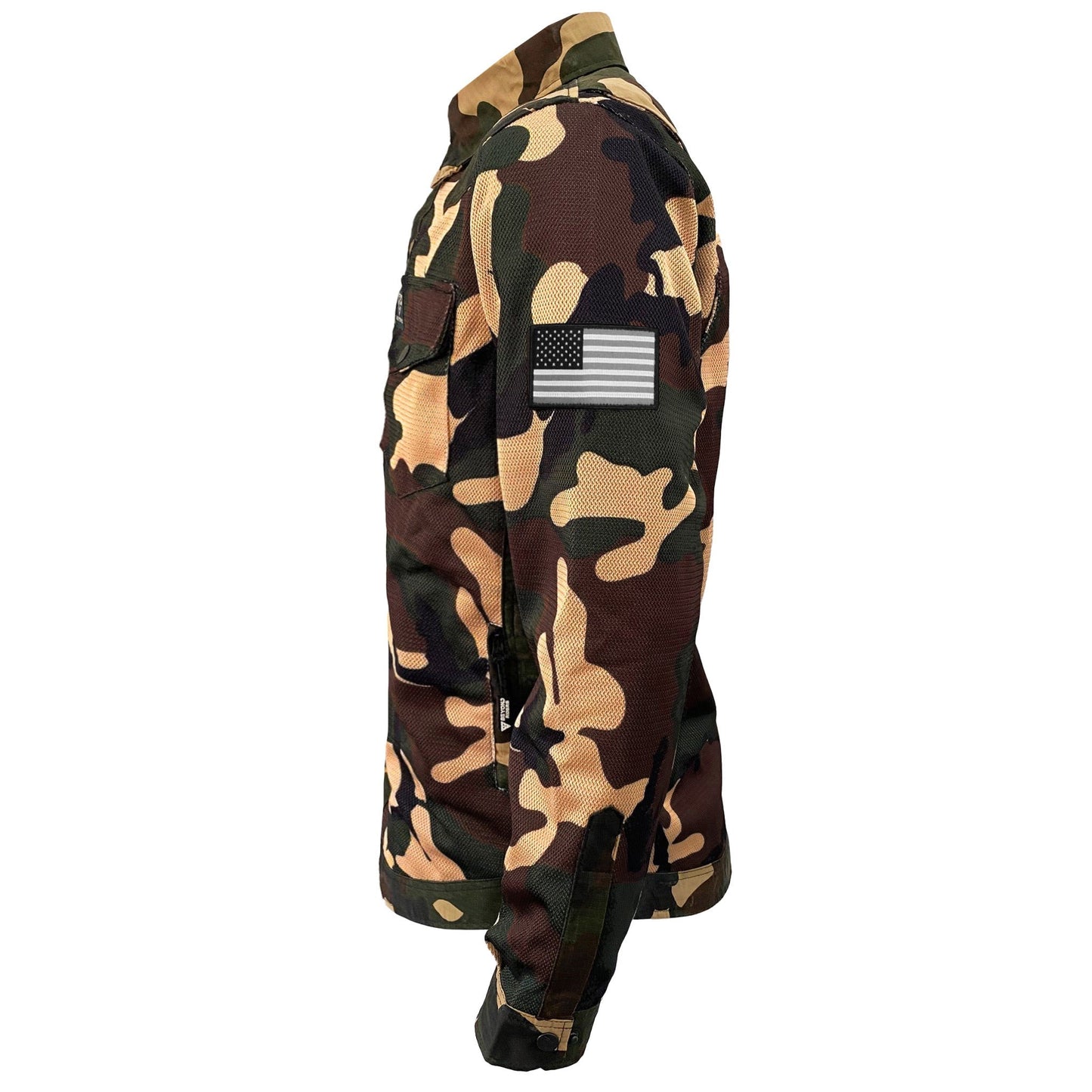 Summer Mesh Protective Camouflage Shirt "Knight Hawk" - Dark Color