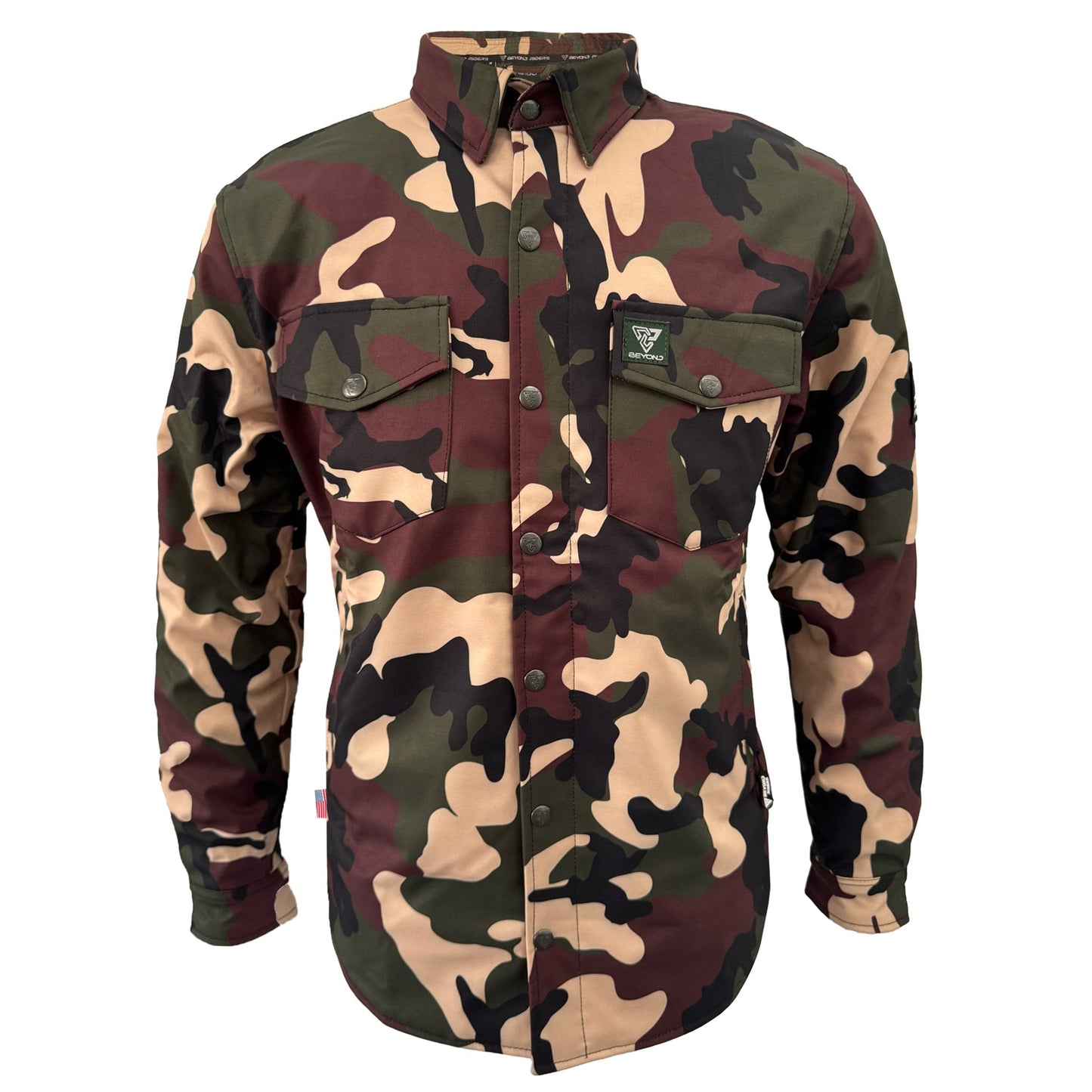 Protective SoftShell Winter Jacket for Men - Camouflage Knight Hawk