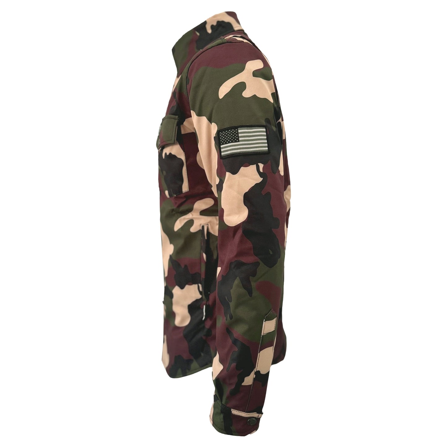 Protective SoftShell Winter Jacket for Men - Camouflage Knight Hawk