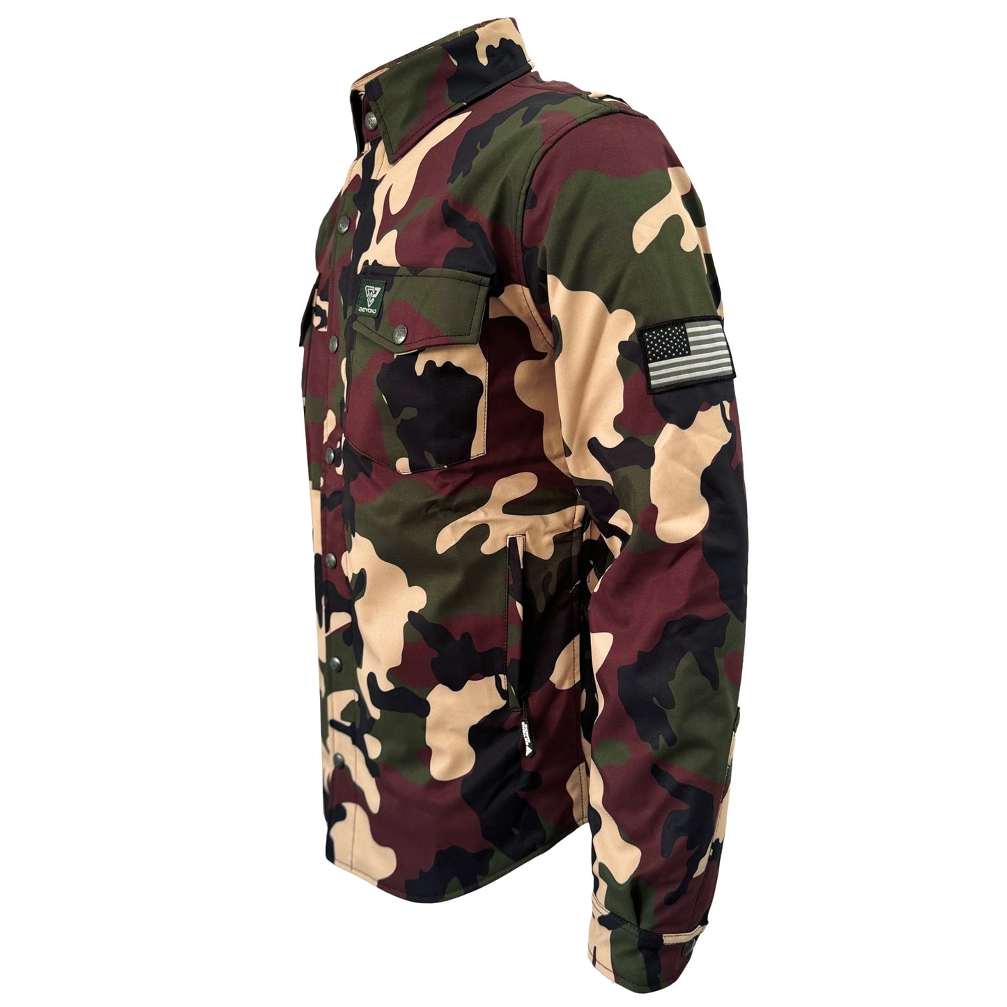 Protective SoftShell Winter Jacket for Men - Camouflage Knight Hawk