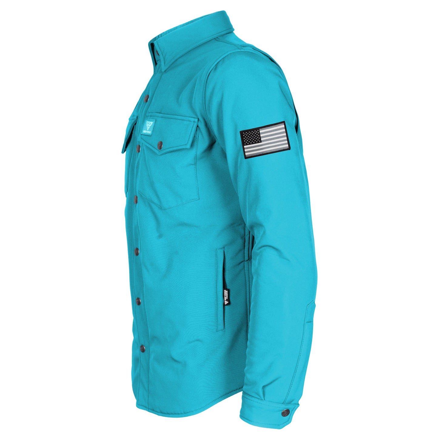 Protective SoftShell Winter Jacket for Men - Arctic Blue Matte